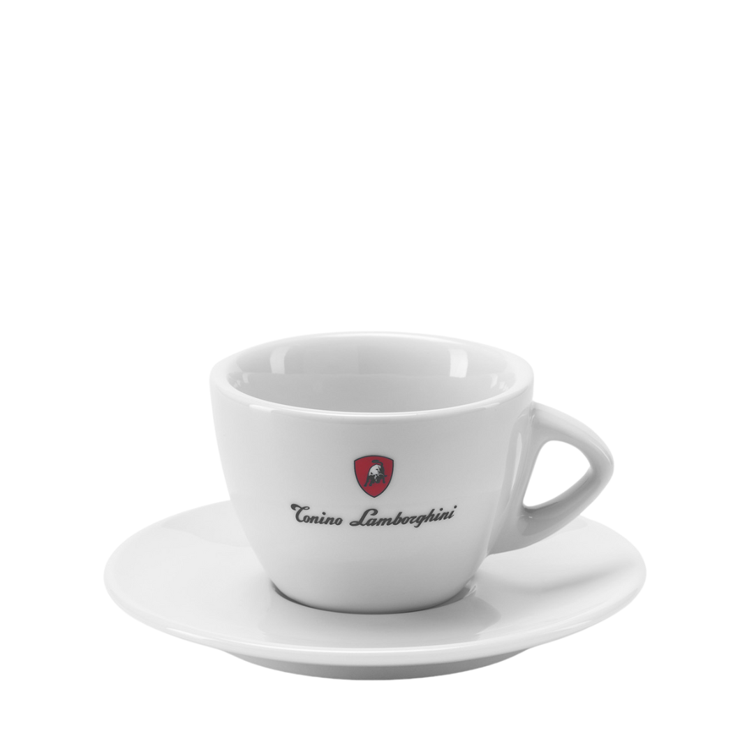 Cappuccino cup & saucer white