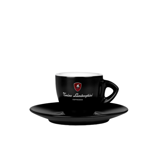 Coffee cup & saucer black