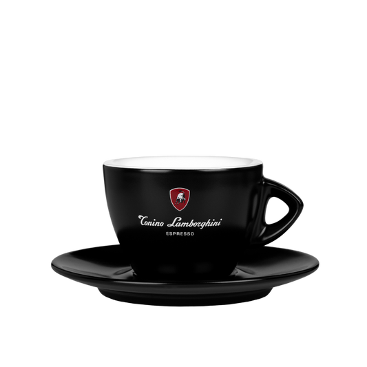 Cappuccino cup & saucer black