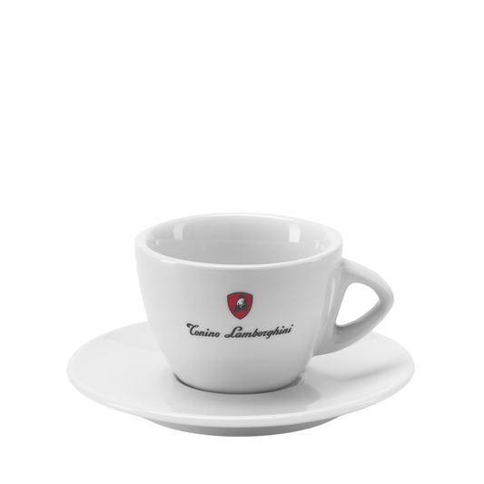 Cappuccino cup & saucer white